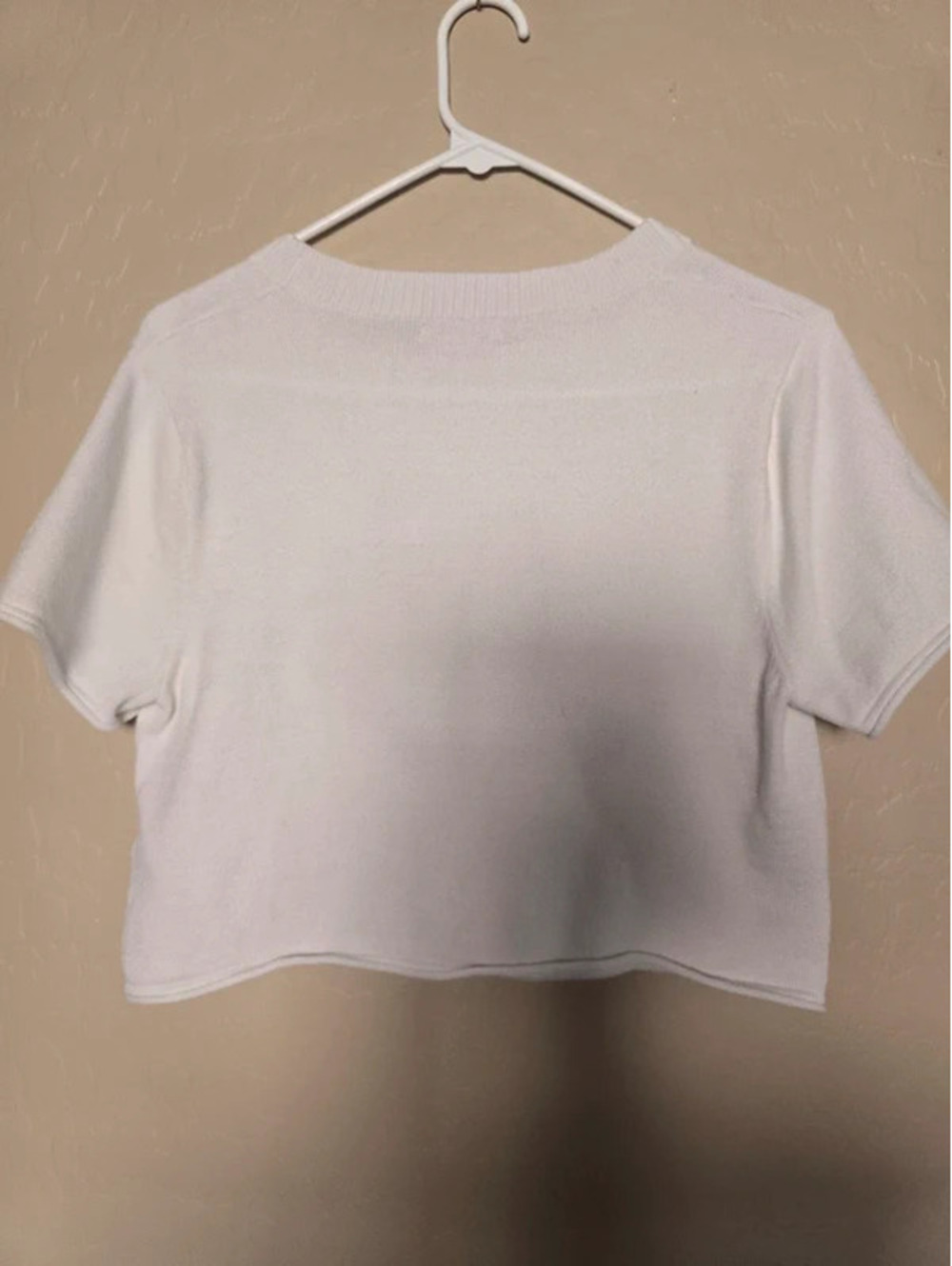 Haute Hippie white & blue cowboy boots crop sweater - Picture 2 of 3